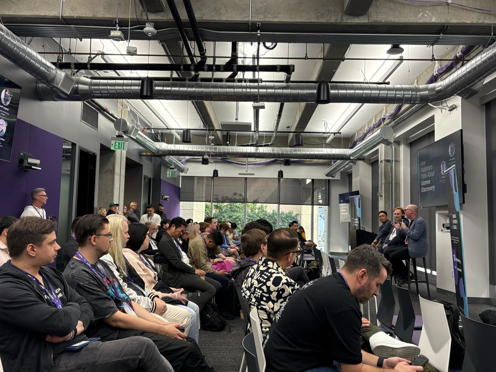 Audience at a Games Growth Guild meetup