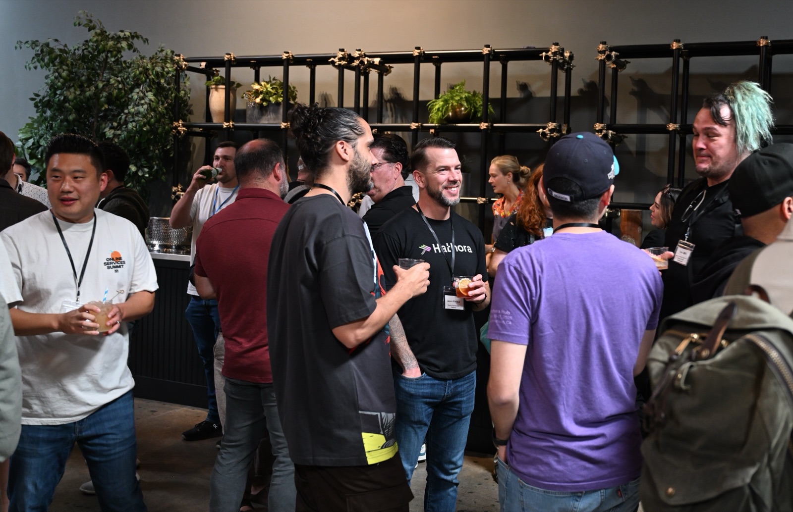 Games Growth Guild members networking at a meetup